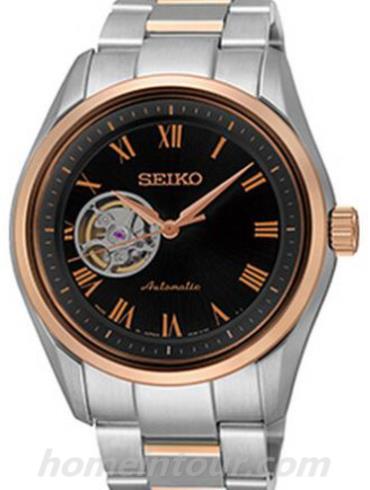 精工SSA254J1男表Presage系列-间金色表带/表径&#8211;