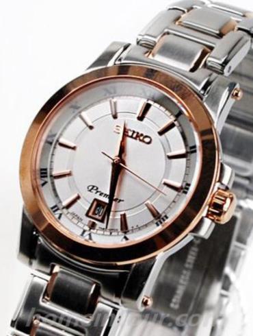 精工SXDF46J1女表Premier系列-银色表带/表径27.7mm