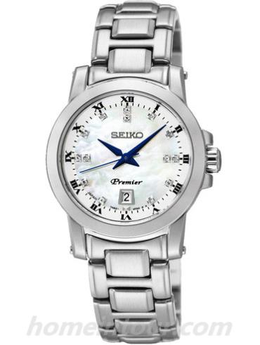 精工SXDG15J1女表Premier系列-银色表带/表径27.7mm