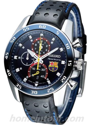 精工SPC089J1男表Sportura系列-黑色表带/表径41.9mm