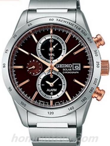 精工SBPY123G男表Spirit系列-银色表带/表径44mm