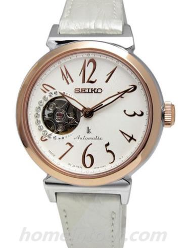 精工SSA894J1女表Lukia系列-白色表带/表径34mm