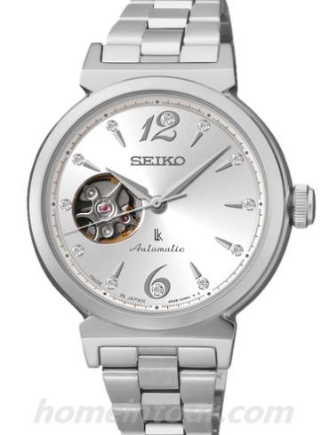 精工SSA891J1女表Lukia系列-银色表带/表径33mm