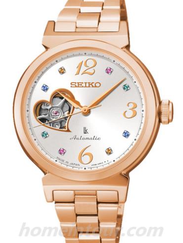 精工SSA888J1女表Lukia系列-金色表带/表径33mm