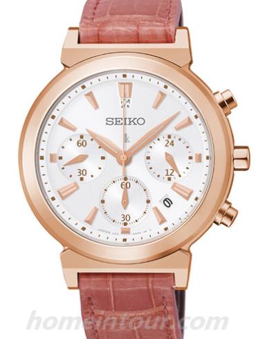 精工SSC898J1女表Lukia系列-红色表带/表径36mm