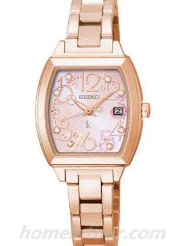 精工SUT104J1女表Lukia系列-金色表带/表径25.3mm