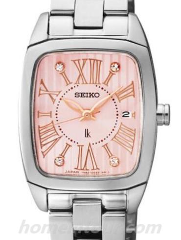 精工SXDF03J女表Lukia系列-银色表带/表径24.5mm