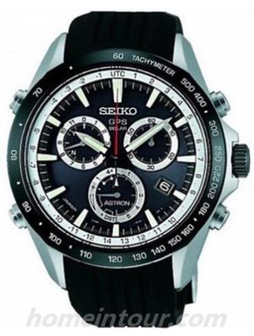 精工SSE015J1男表Astron系列-黑色表带/表径45mm