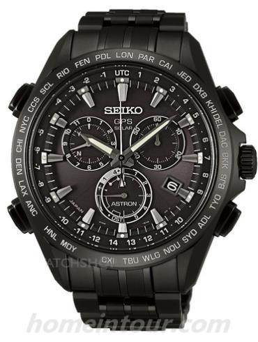 精工SSE009J1男表Astron系列-黑色表带/表径45mm
