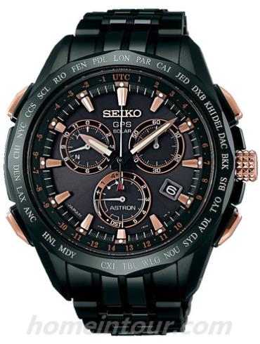 精工SSE019J1男表Astron系列-黑色表带/表径45mm