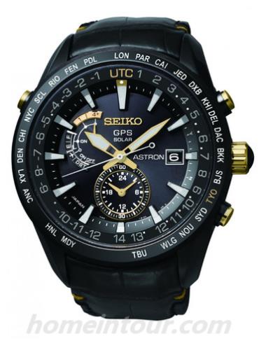 精工SAST100G男表Astron系列-黑色表带/表径47mm