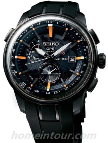 精工SAS035J1男表Astron系列-黑色表带/表径48.2mm