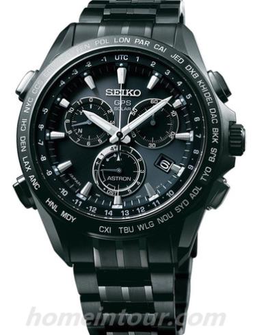 精工SSE009男表Astron系列-黑色表带/表径44.6mm