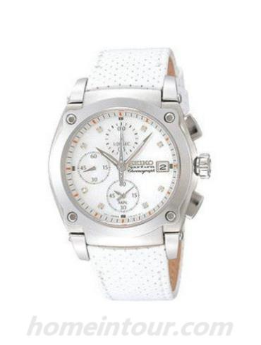 精工SND857女表Sportura系列-白色表带/表径—mm