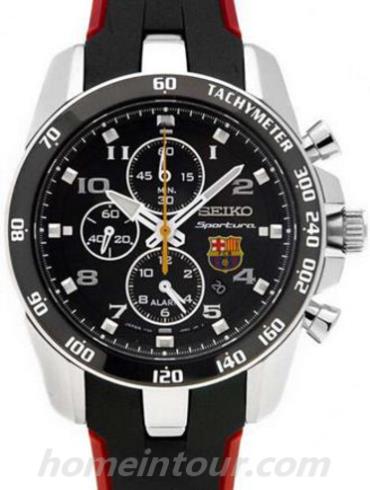 精工SNAE93J1男表-黑色表带/表径—mm