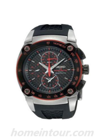 精工SNAC03J1男表Sportura系列-黑色表带/表径—mm