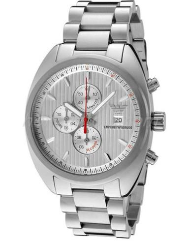 阿玛尼AR5958男表商务休闲系列-银色表带/表径40mm