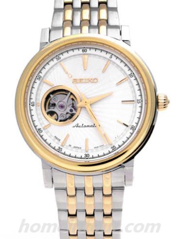 精工SSA020J1男表Presage系列-间金色表带/表径—mm