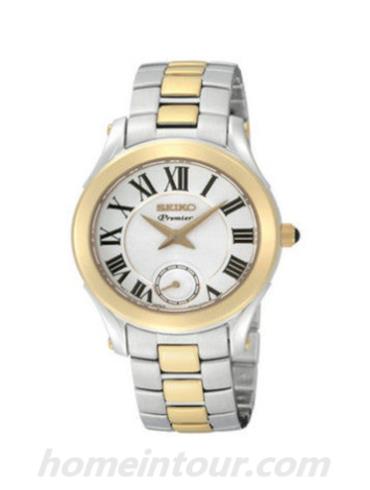 精工SRKZ96J1女表Premier系列-间金色表带/表径—mm
