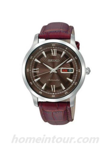 精工SNZH37J1男表Premier系列-红色表带/表径—mm