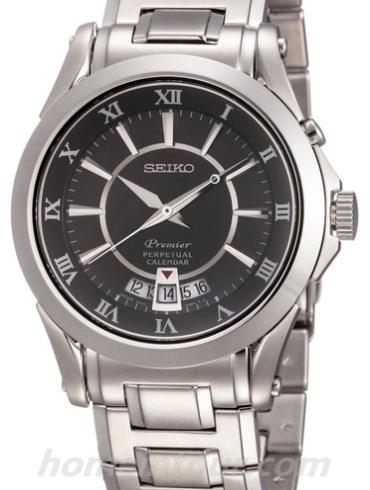 精工SNQ103J1男表Premier系列-银色表带/表径—mm