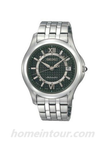 精工SNM045J1男表Premier系列-银色表带/表径—mm