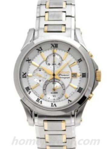 精工SNAD28J1男表Premier系列-间金色表带/表径—mm