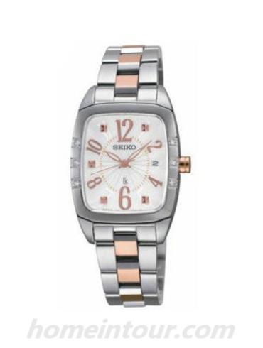 精工SXDE99J女表Lukia系列-间金色表带/表径—mm