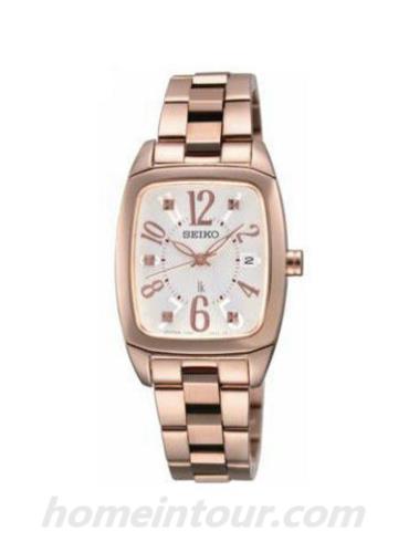 精工SXDE96J女表Lukia系列-金色表带/表径—mm