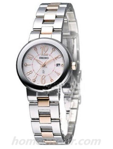 精工SXDE29J女表Lukia系列-间金色表带/表径—mm