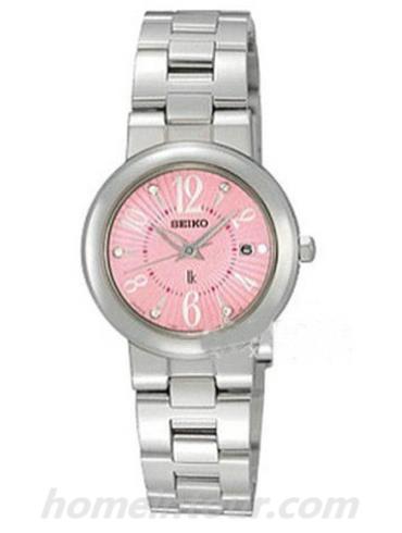 精工SXDE27J女表Lukia系列-银色表带/表径—mm