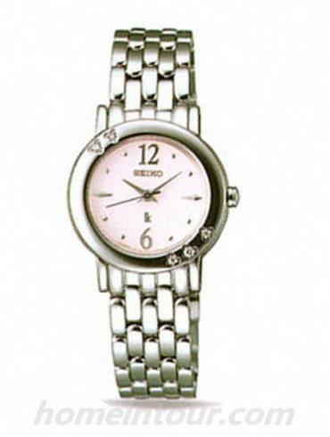 精工SSVY079J女表Lukia系列-银色表带/表径—mm