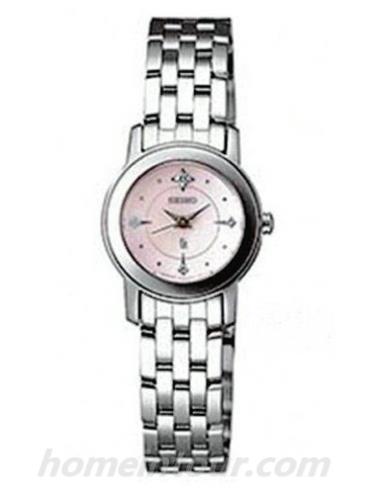 精工SSVY073J女表Lukia系列-银色表带/表径—mm