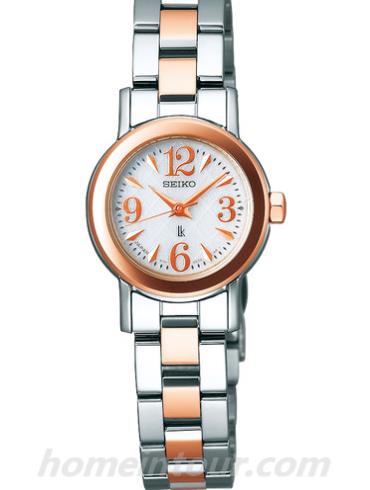 精工SSVR058J女表Lukia系列-间金色表带/表径—mm