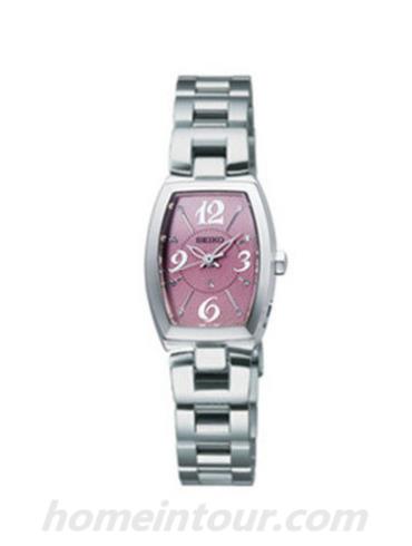 精工SSVR025J女表Lukia系列-银色表带/表径—mm