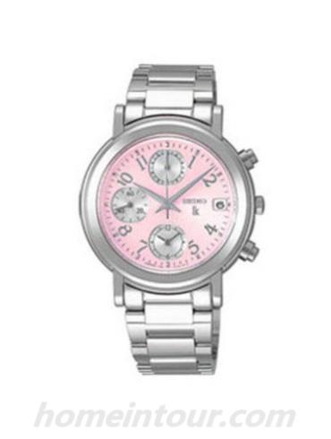 精工SSVL043J女表Lukia系列-银色表带/表径—mm