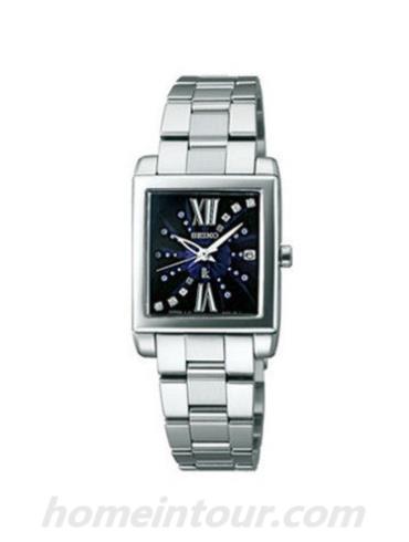 精工SSVK139J女表Lukia系列-银色表带/表径—mm