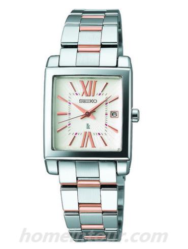 精工SSVK135J女表Lukia系列-间金色表带/表径—mm