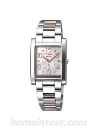 精工SSVK089J女表Lukia系列-间金色表带/表径—mm