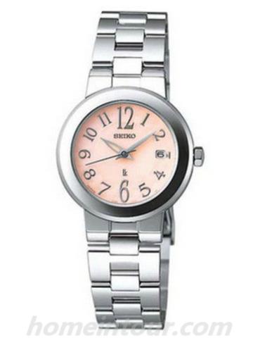 精工SSVK067J女表Lukia系列-银色表带/表径—mm