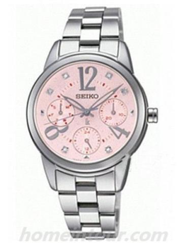 精工SKY733J女表Lukia系列-银色表带/表径—mm