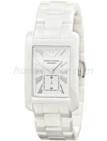 阿玛尼AR1409女表时尚情侣表系列-白色表带/表径&#8211;