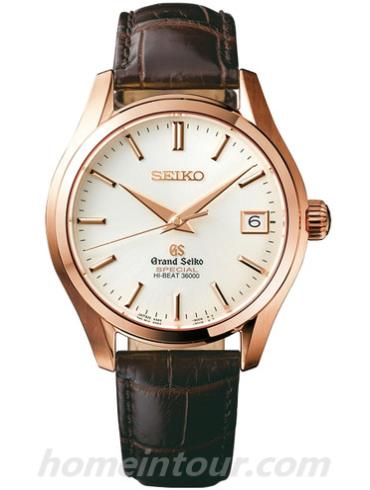 精工SBGH022J男表Grand Seiko系列-黑色表带/表径38mm