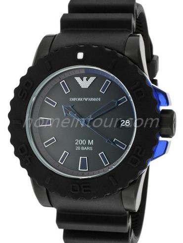 阿玛尼AR5966男表商务运动系列-黑色表带/表径46mm