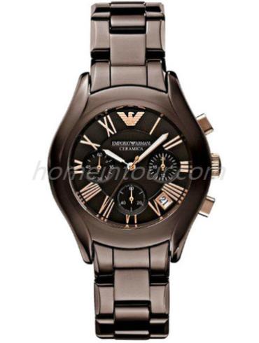 阿玛尼AR1447女表时尚情侣表系列-棕色表带/表径39mm