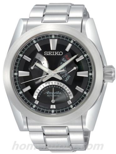 精工SPB013J1男表Ananta系列-银色表带/表径—mm