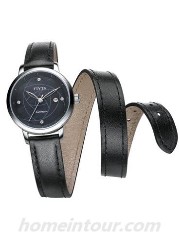 飞亚达LA805002.WBB女表花语系列-黑色表带/表径30mm