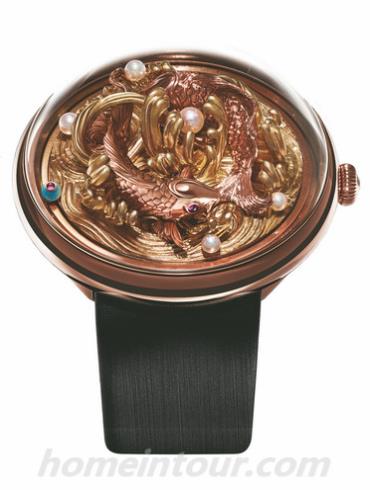 飞亚达GA886011.PQB男表艺系列-黑色表带/表径&#8211;