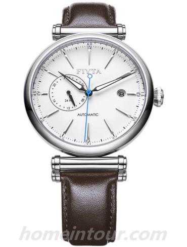 飞亚达GA850002.WWR男表印系列-深棕色表带/表径&#8211;