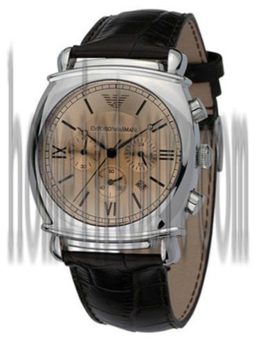 阿玛尼AR0286男表时尚男表系列-棕色表带/表径&#8211;